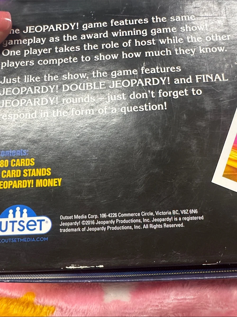 Jeopardy! Board Game by Outset - Purple Box